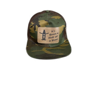 Otto snap back It’s Been a Hell of a Year Houston  Rodeo Trucker Hat Camo Mesh